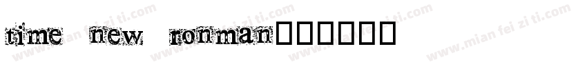 time new ronman字体转换
